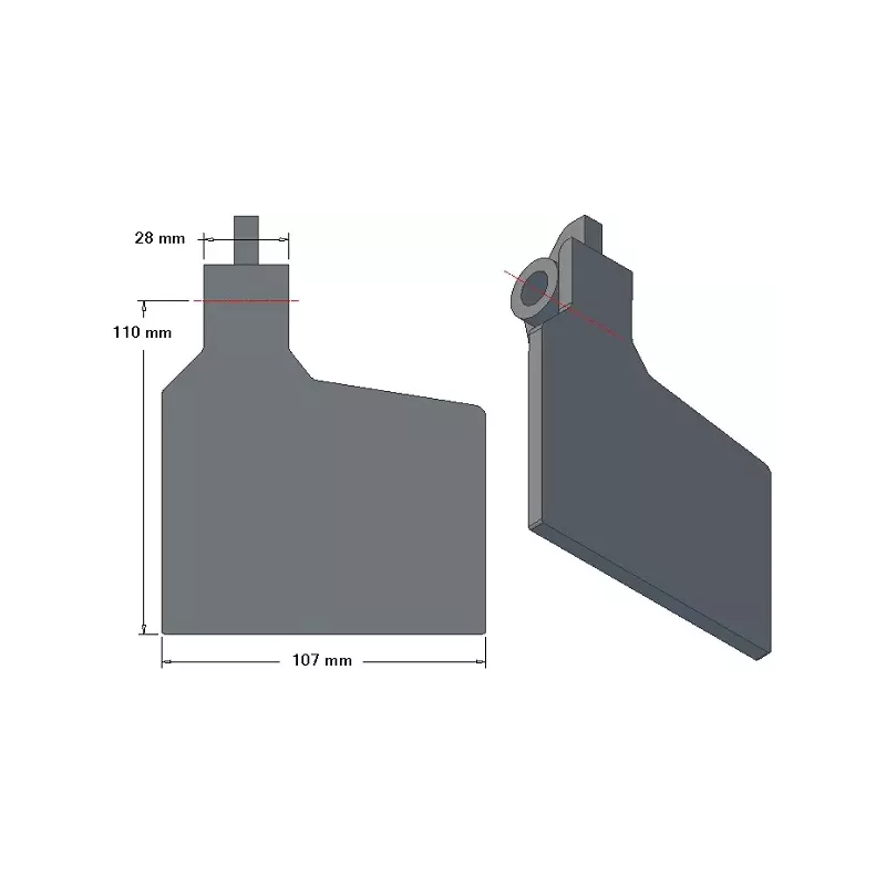 Volet de soc 6-107-110P – volet de soc pour arracheuses de pommes de terre Grimme | OEM Grimme 001.00640 | fabricant KiJ