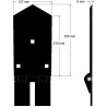 Soc central 8-137-255 – soc pour arracheuses Wuhlmaus | OEM Wuhlmaus 0000204300 | fabricant KiJ