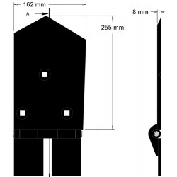 Soc droit 8-162-255P – soc pour arracheuses Wuhlmaus | OEM Wuhlmaus 0000213300 | fabricant KiJ
