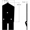Soc droit 8-162-255P – soc pour arracheuses Wuhlmaus | OEM Wuhlmaus 0000213300 | fabricant KiJ