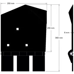 Soc gauche 8-250-255L – soc pour arracheuses Wuhlmaus | OEM Wuhlmaus 0000214100 | fabricant KiJ