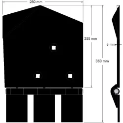 Soc droit 8-250-255P – soc pour arracheuses de pommes de terre Wuhlmaus | OEM Wuhlmaus 0000214300 | fabricant KiJ